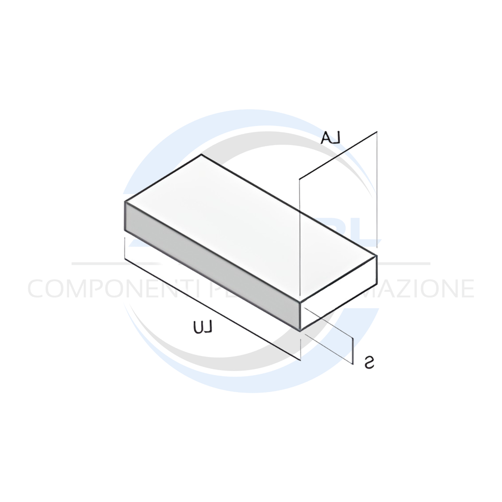 Profilo in Alluminio 6082 70x20 Anticorodal